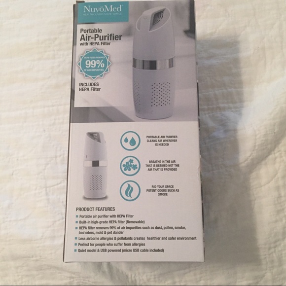 NuvoMed Office Nuvomed Portable Air Purifier Nib Poshmark